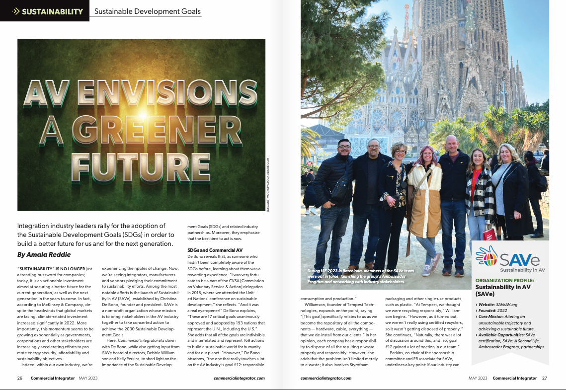 SAVe Featured in Commercial Integrator May 2023 Issue
